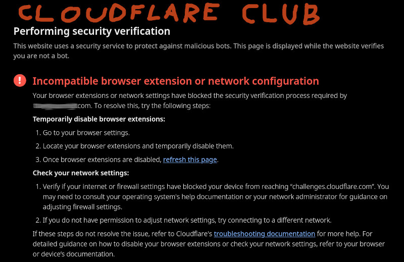 Cloudflare Block